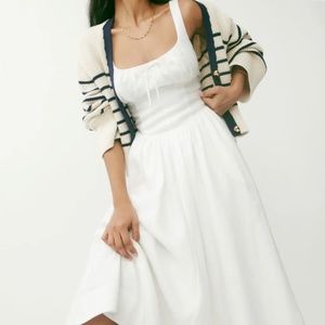 Reformation Balia Linen Dress - White